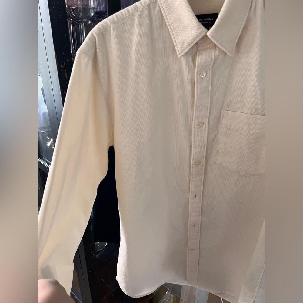 Club Monaco Cream Dress Shirt